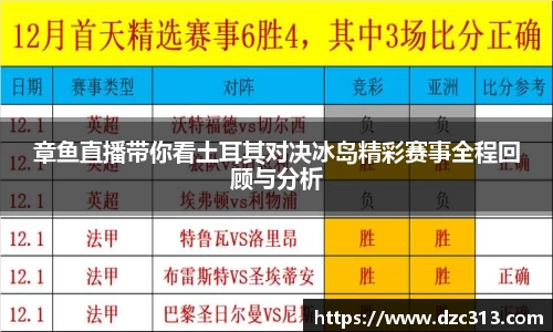 章鱼直播带你看土耳其对决冰岛精彩赛事全程回顾与分析