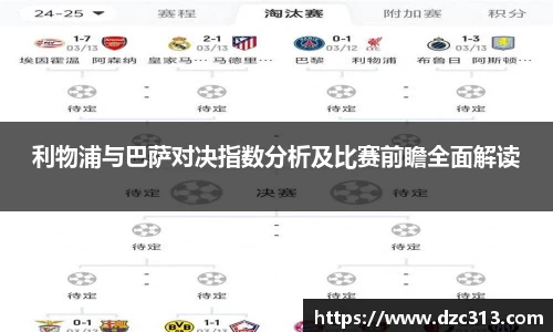 利物浦与巴萨对决指数分析及比赛前瞻全面解读